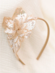 лента за коса, златни пайети, аксесоар за момичета, празнични аксесоари, лента за сватба, детска лента за коса, лента за коса с цветя