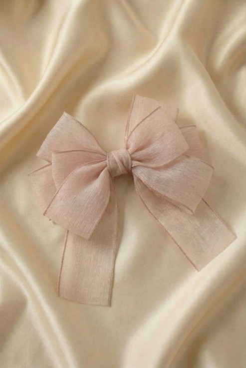 фиба за коса, детска фиба, панделка за коса, аксесоар за коса, елегантна фиба, фиба за момиче, празнична фиба, фиба за кръщене, фиба за сватба, розова фиба